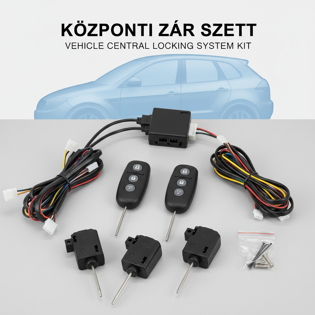 központi zár szett